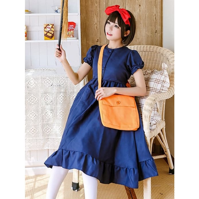 Halloween Costume Dark Blue Dress - Dark Blue / Free Size