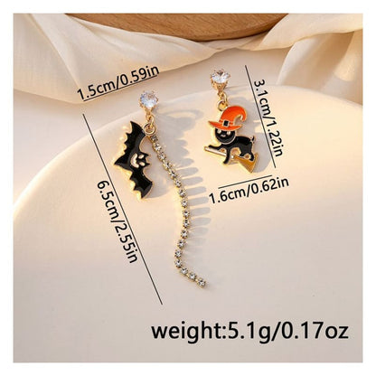 Halloween Glaze Alloy Drop Earring