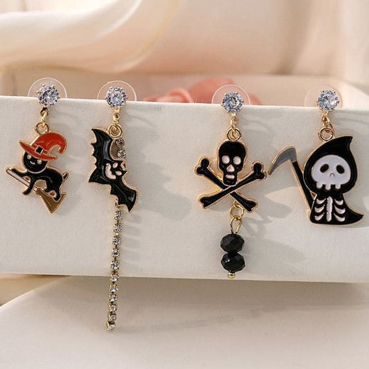 Halloween Glaze Alloy Drop Earring