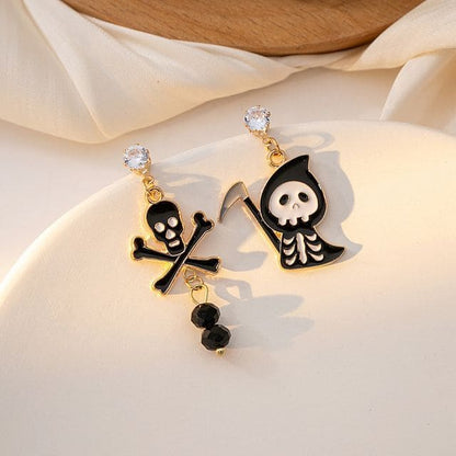 Halloween Glaze Alloy Drop Earring - E4280-3 - 1 Pair