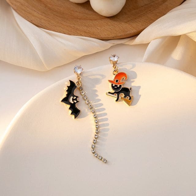 Halloween Glaze Alloy Drop Earring - E4282-2 - 1 Pair