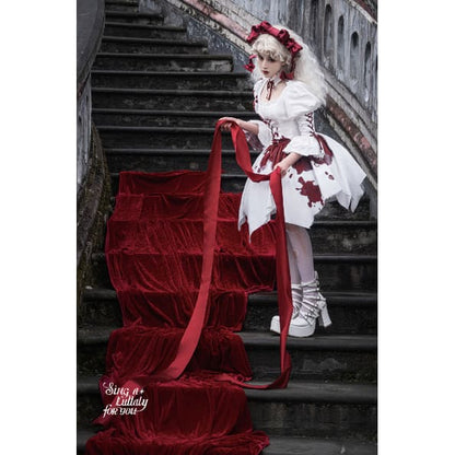 Halloween Gothic Lolita Blood Stained Lolita Dress - Lolita