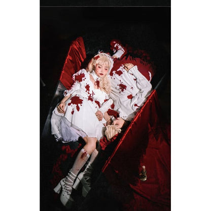 Halloween Gothic Lolita Blood Stained Lolita Dress - Lolita