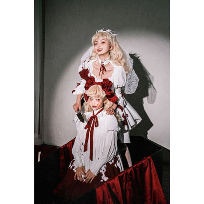 Halloween Gothic Lolita Blood Stained Lolita Dress - Lolita