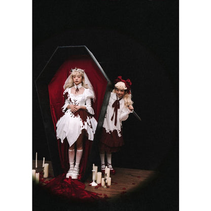 Halloween Gothic Lolita Blood Stained Lolita Dress - Lolita