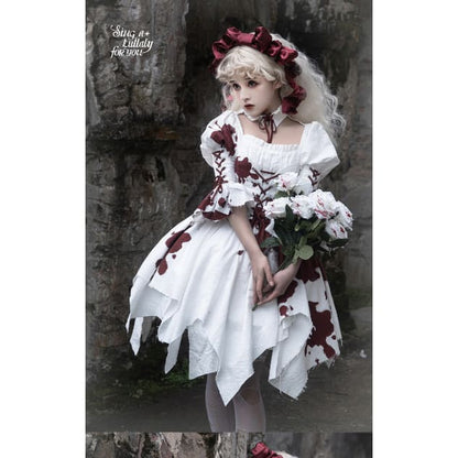 Halloween Gothic Lolita Blood Stained Lolita Dress - Lolita