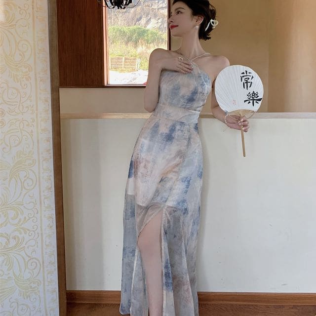 Halter Tie Dye Midi