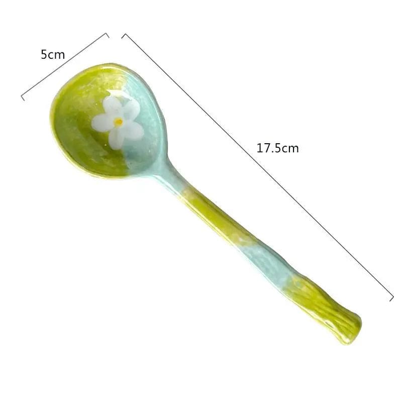 Kawaii Aesthetic Y2K Cute Fairy Hand-painted Ceramic Spoons MK Kawaii Store