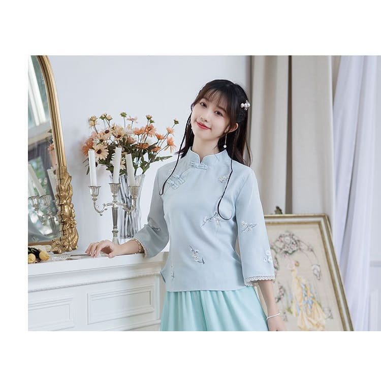 Hanfu Embroidered Top