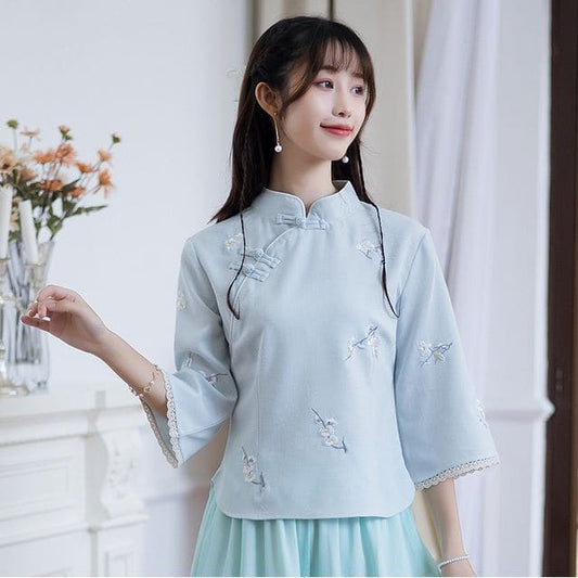 Hanfu Embroidered Top