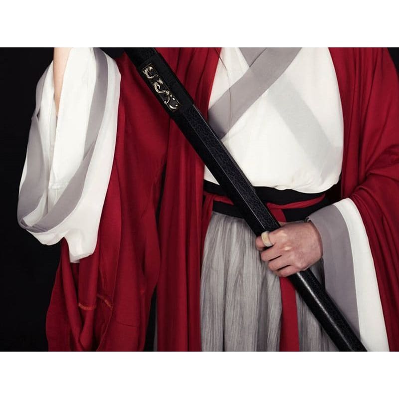 Hanfu Set Of 3: Red Long