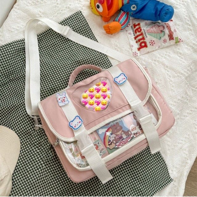 Harajuku Kawaii Backpack With Clear Pocket BM055