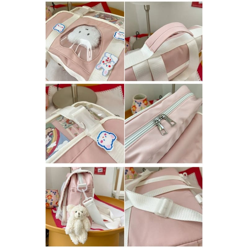 Harajuku Kawaii Backpack With Clear Pocket BM055