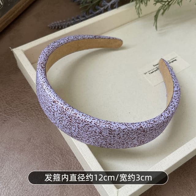 Headband - Dotted - Lavender / One Size