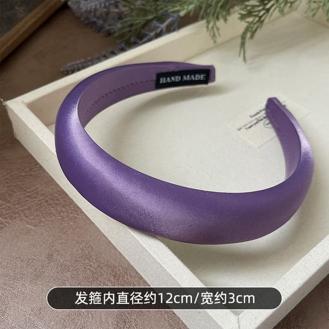 Headband - Glossy - Dark Purple / One Size