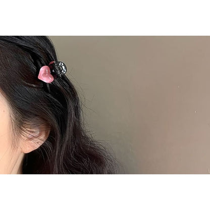 Heart Accent Mini Hair Claw