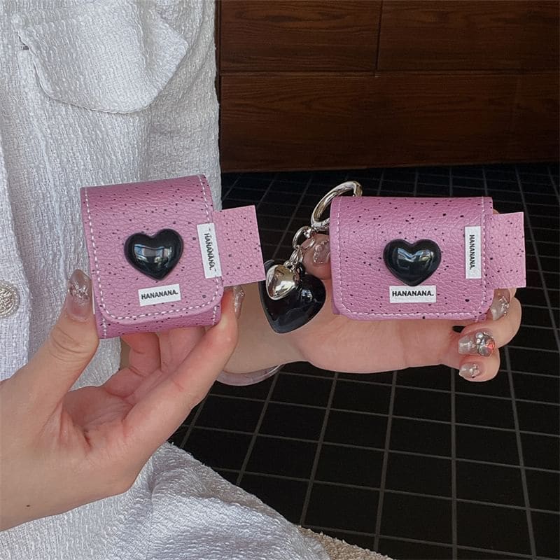 Heart AirPods / Pro Earphone Case Skin / Keyring / Set