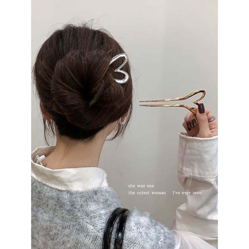 Heart Alloy Hair Stick