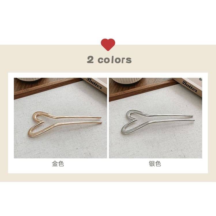 Heart Alloy Hair Stick