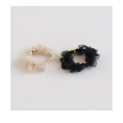 Heart Alloy Mesh Scrunchie