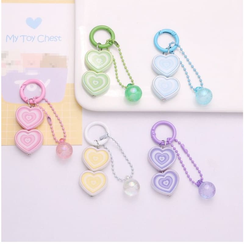 Heart Bag Charm Keyring