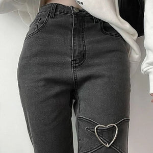 Heart Flare Jeans - Jeans
