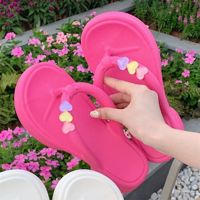 Heart Home Slipper - Rose Pink / 36 To 37