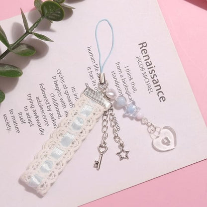 Heart Lace Acrylic Phone Charm (Various Designs) - Q1521-1