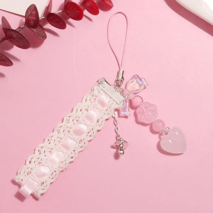 Heart Lace Acrylic Phone Charm (Various Designs) - Q1521-2