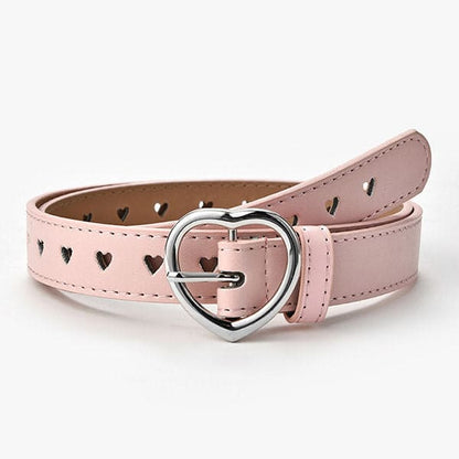 Heart Leather Belt - Belts