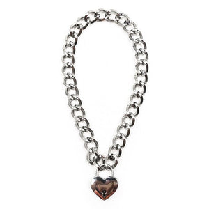 Heart Lock Necklace - Standart / Silver - Necklace