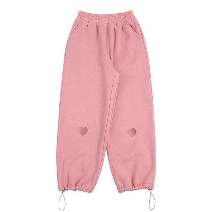 Heart Loose Joggers - Pants