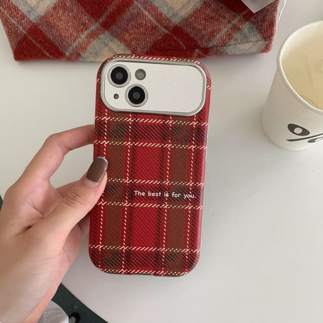 Heart Plaid Phone Case - iPhone 16 Pro Max / 16 Pro / 16