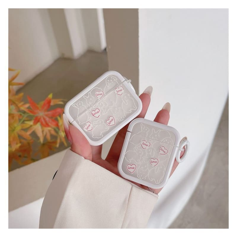 Heart Rabbit AirPods / Pro Earphone Case Skin