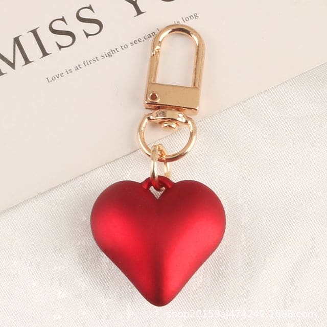 Heart / Ribbon Keyring (Various Designs) - Q825-1 - Heart