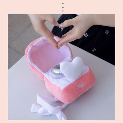 Heart Ring Plush Toy - Pink