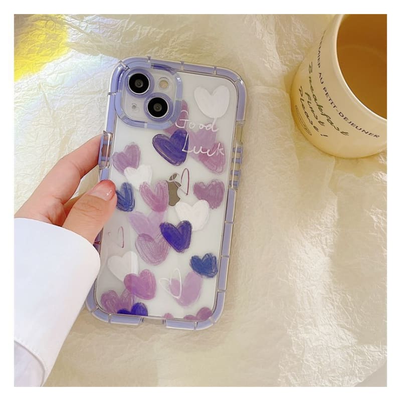 Heart Transparent Phone Case - iPhone 14 Pro Max / 14 Pro