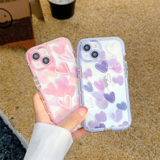 Heart Transparent Phone Case - iPhone 14 Pro Max / 14 Pro