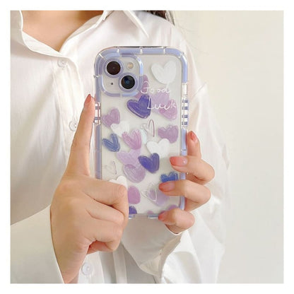 Heart Transparent Phone Case - iPhone 14 Pro Max / 14 Pro