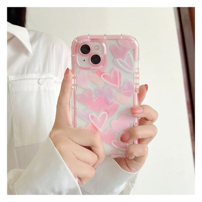 Heart Transparent Phone Case - iPhone 14 Pro Max / 14 Pro