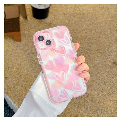 Heart Transparent Phone Case - iPhone 14 Pro Max / 14 Pro