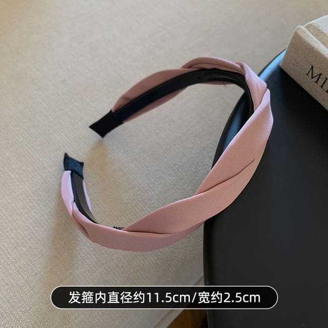 Helical Fabric Headband - 1 Pc - Light Pink / One Size