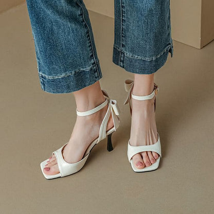 High Heel Plain Sandals