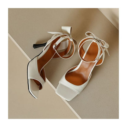 High Heel Plain Sandals