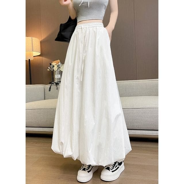 High Rise Plain Maxi - White / S