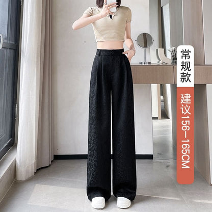 High Rise Plain Shirred Wide Leg Pants - Cropped Edition