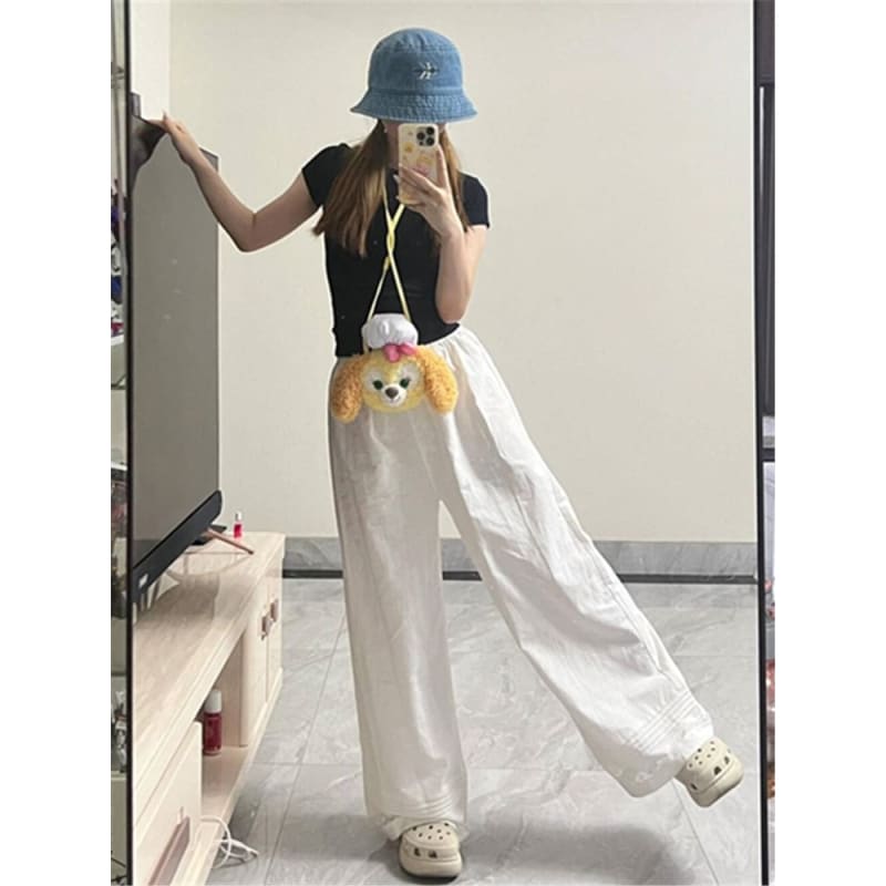 High Rise Wide Leg Pants