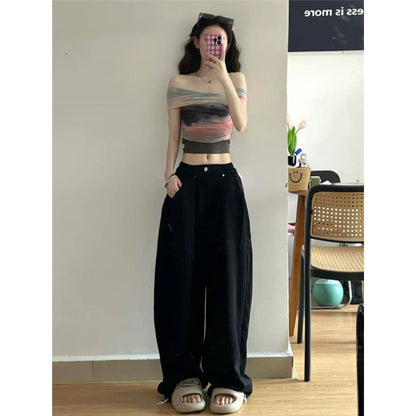 High Rise Wide Leg Sweatpants (Various Designs)