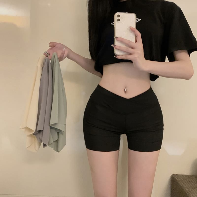 High Waist Plain Boyshorts