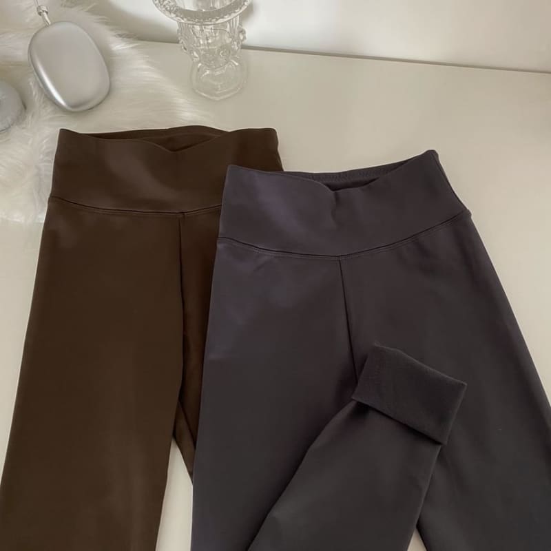 High Waist Plain Leggings